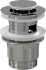 Alcaplast A39 Донный клапан сифона для умывальника CLICK/CLACK 5/4", цельнометаллический с переливом и малой заглушкой