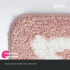 Коврик для ванной комнаты IDDIS Base, 50x80, микрофибра, розовый (BPQS01Mi12)