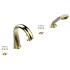 THG Petale de Cristal clair lisere dore Смеситель для ванны, 5 отв., цвет: золото/прозрачный хрусталь с золотым декором