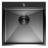 Кухонная мойка 50х50  вып 3 1/2  MIXLINE PRO 20см с сифоном черный графит НАНО (552931)