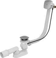 Alcaplast A565CRM2 Сифон для ванны с напуском воды через перелив для ванн с толстыми стенками, хром A565CRM2-100