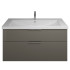 Burgbad Eqio Комплект мебели с раковиной 123см, подвесной, цвет: серый глянец