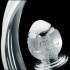 THG Panthere Cristal clair Смеситель для раковины, 3 отв., цвет: хром/прозрачный хрусталь