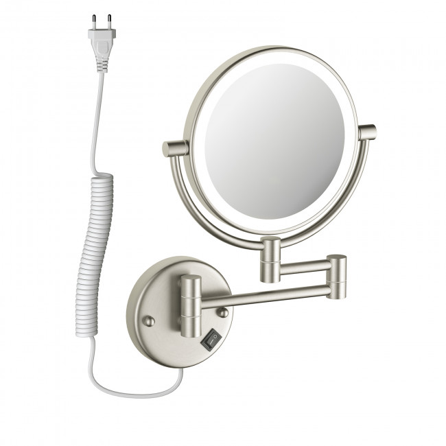 Зеркало с подсветкой Timo Saona никель (13376/13) Зеркало с подсветкой Timo Saona никель (13376/13)