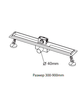 AltroBagno Душевой трап под плитку FD 071204 Cr (50) хром