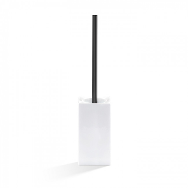 Decor Walther Porzellan Туалетный ёршик, напольный, фарфор, цвет: белый/черный матовый Decor Walther Porzellan Туалетный ёршик, напольный, фарфор, цвет: белый/черный матовый