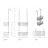 Decor Walther WA HGK1 Корзина универсальная 26x12.5x70см для душа, подвесная, цвет: хром