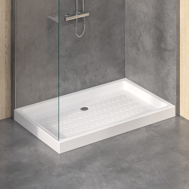 Душевой поддон прямоугольный керамический RGW CR (Глубина 75) 800x1400 Душевой поддон прямоугольный керамический RGW CR (Глубина 75) 800x1400