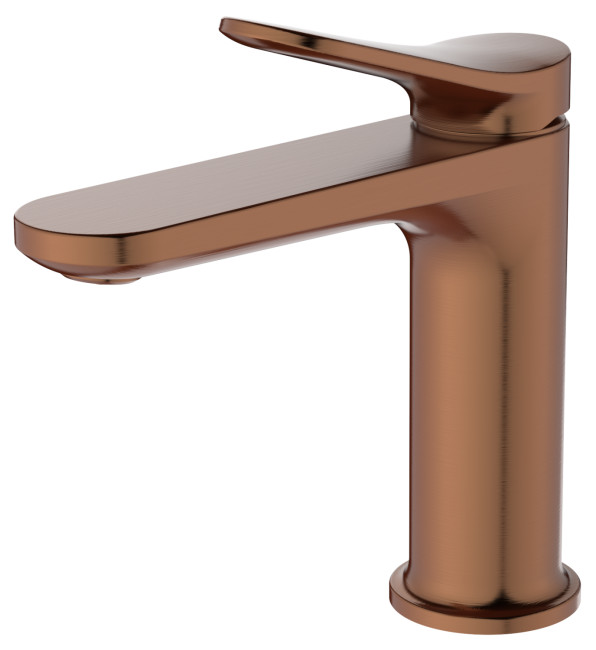 Смеситель для раковины BELZ брашированное розовое золото (B10786-2)