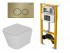 Комплект D&K Унитаз подвесной безободковый (торнадо) DT1436516 белый, Инсталляция DI8050127, Клавиша смыва DB1529007 матовое золото (DS1431633) Комплект D&K Унитаз подвесной безободковый (торнадо) DT1436516 белый, Инсталляция DI8050127, Клавиша смыва DB1529007 матовое золото (DS1431633)