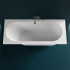 Salini Ornella Kit Встраиваемая ванна 180х80х60cм, овальная чаша, донный клапан, сифон, щелевой слив-перелив, S-Stone, цвет: белый матовый
