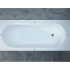 Salini Ornella Kit Встраиваемая ванна 180х80х60cм, овальная чаша, донный клапан, сифон, щелевой слив-перелив, S-Stone, цвет: белый матовый