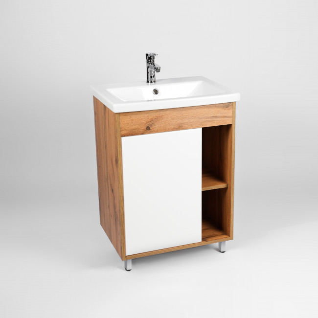 Тумба VIANT "Бостон" 1 ств  425х655х820 под раковину .S-UM-COM70/1-w (COMO 70) (VBOS70CO-T1ST)