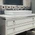 Oasis Lutetia Композиция №18 Комплект мебели напольный, 137х56хh77 см, цвет: Bianco glossy/хром