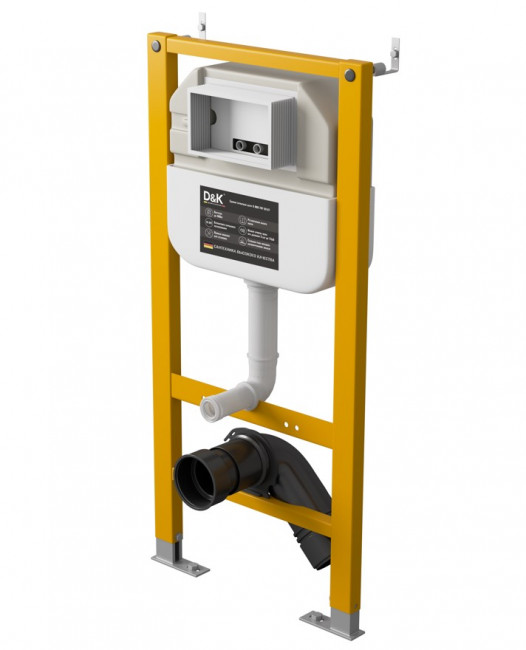 Комплект D&K Унитаз подвесной безободковый DT1396016, Инсталляция DI8050127, Клавиша смыва DB1499002, матовый хром (DS1391626) Комплект D&K Унитаз подвесной безободковый DT1396016, Инсталляция DI8050127, Клавиша смыва DB1499002, матовый хром (DS1391626)