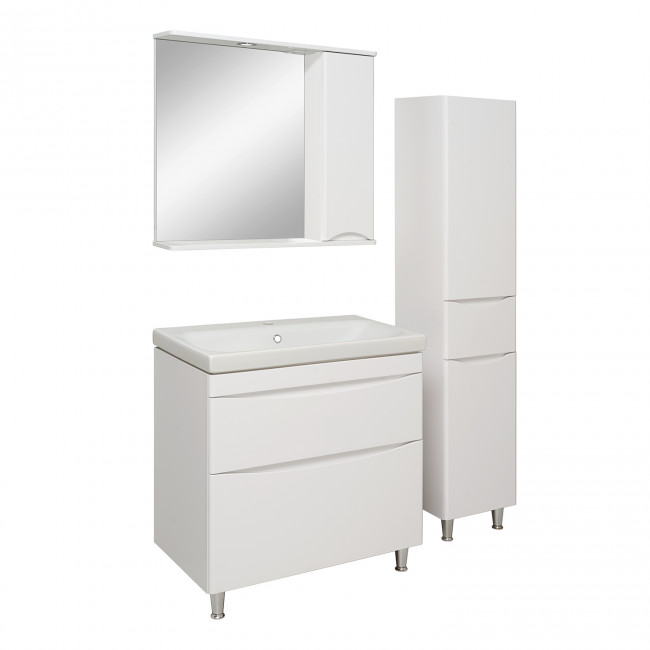 Тумба Runo Бари - Микра 40 подвесная белая под накладной умывальник (00-00001975) Тумба Runo Бари - Микра 40 подвесная белая под накладной умывальник (00-00001975)