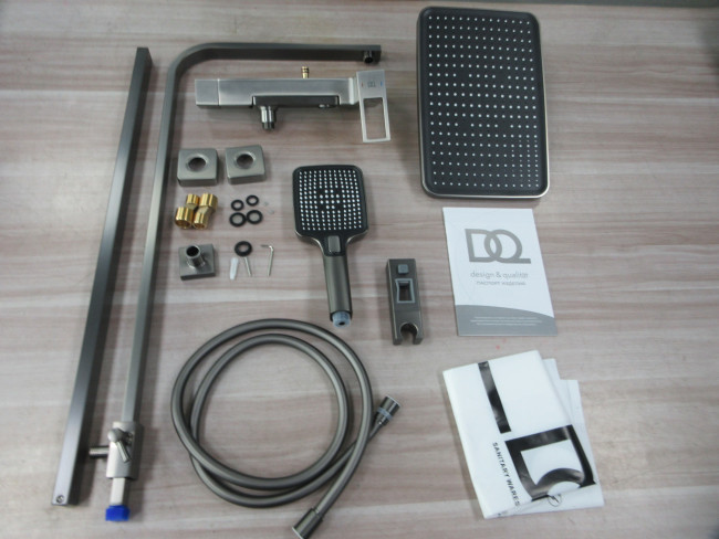 Душевая система со смесителем DQ Dortmund графит (DA1713706)