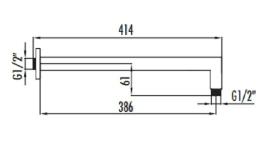 CREAVIT Выход для верхнего душа A14