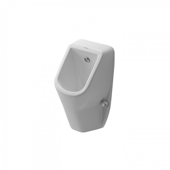 Duravit D-code писсуар, без мушки, 30.5x29.5см., подача воды сзади, цвет: белый
