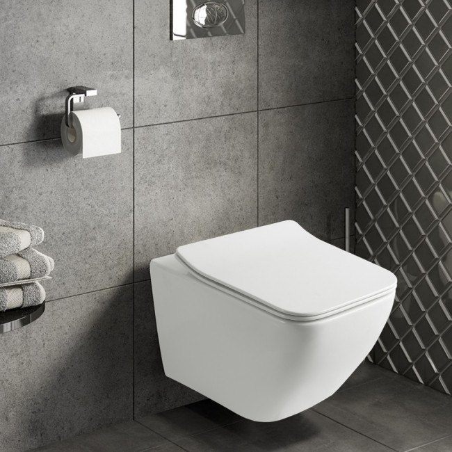 Унитаз OLIVE'S подвесной, белый, сиденье дюропласт ARTIS (AR30116DP) Унитаз OLIVE'S подвесной, белый, сиденье дюропласт ARTIS (AR30116DP)