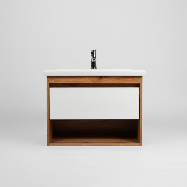 Тумба VIANT "Бостон" 1 ящик подвесная  380х460х500 под раковину .S-UM-COM50/1-w (COMO 50) (VBOS50CO-T1YP)