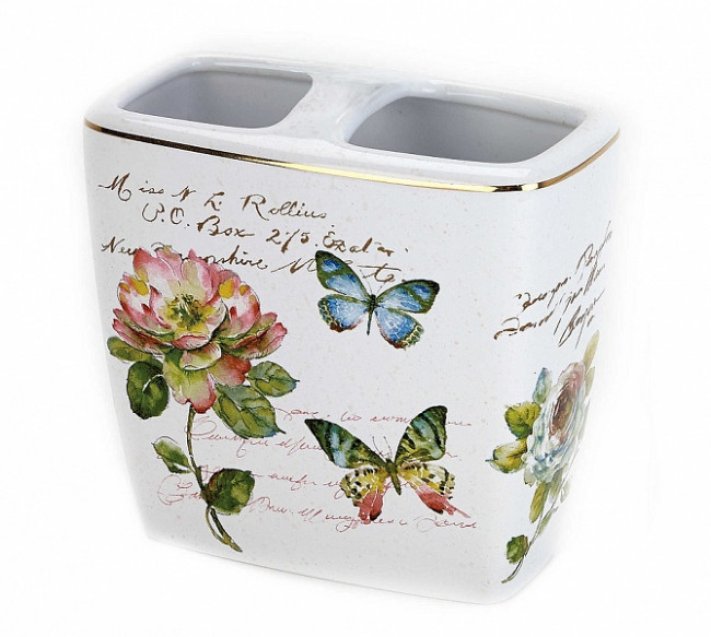 Стакан для зубных щеток Avanti Butterfly Garden 13882B