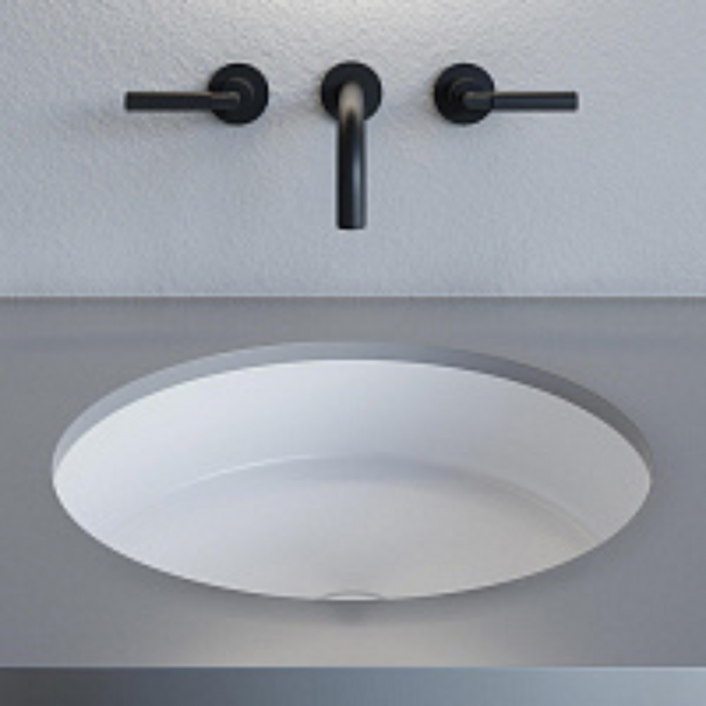 Salini Marea Раковина врезная снизу 42х42х12.8cм, без отв., без перелива, S-Stone, цвет: белый матовый 1802204M