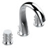 THG Mossi Смеситель для раковины, 3 отв., цвет: хром/прозрачный хрусталь