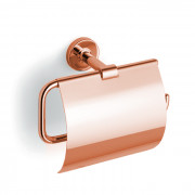 Bertocci Cinquecento Держатель для туалетной бумаги с крышкой, подвесной, цвет: розовое золото