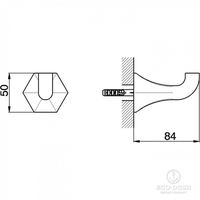 CISAL Cherie Крючок, цвет: золото розовое CISAL Cherie Крючок, цвет: золото розовое