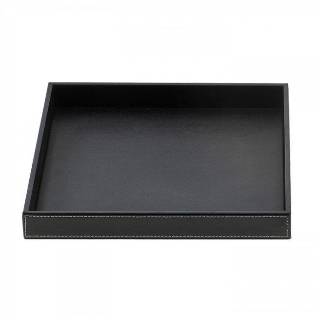 Decor Walther Brownie Tab Q Лоток универсальный 26x22см, настольный, цвет: черная кожа Decor Walther Brownie Tab Q Лоток универсальный 26x22см, настольный, цвет: черная кожа