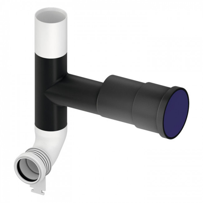 TECEprofil Сменный сливной патрубок для отвода воздуха, DN70 левый, 90° 9820126