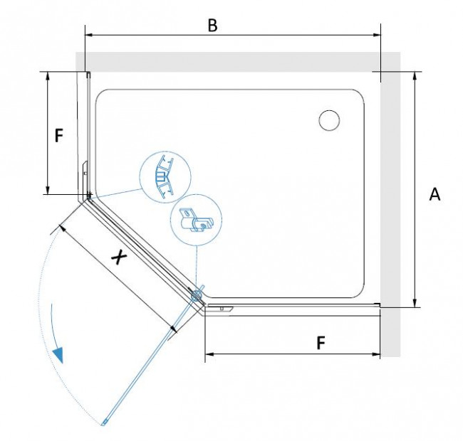 Душевой уголок RGW PA-091 800x1000 мм Хром/Прозрачное Душевой уголок RGW PA-091 800x1000 мм Хром/Прозрачное