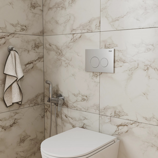 Клавиша смыва D&K Bayern DB1529002.2  (арт.инсталл DI8050127), матовый хром