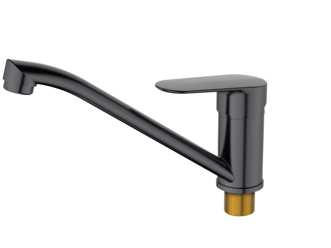 Смеситель для кухни HAIBA оружейная сталь (HB49796-3)