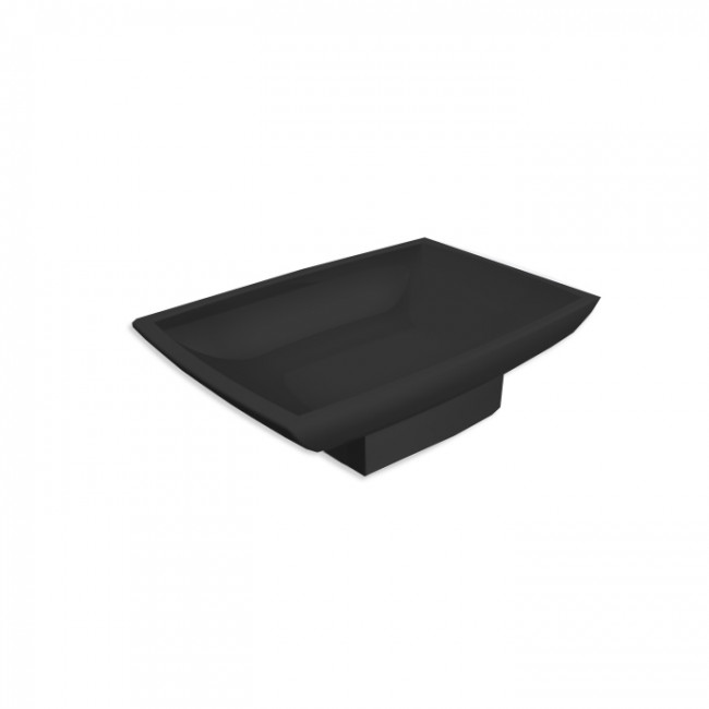 Bertocci Grace Мыльница керамическая, цвет: черный