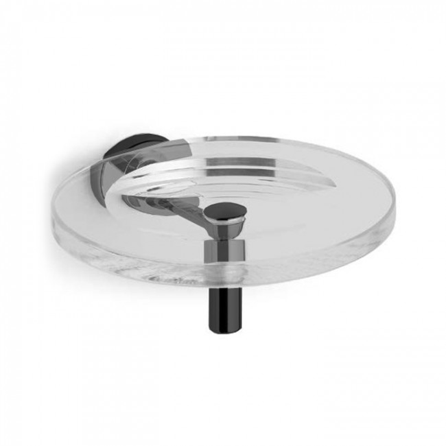 Bertocci Cinquecento Мыльница подвесная, цвет: прозрачное стекло/черный матовый Bertocci Cinquecento Мыльница подвесная, цвет: прозрачное стекло/черный матовый