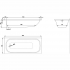 Bette Form 2020 Ванна 190х80х42см., с системой антишум, BetteGlasur® Plus, BetteАнтислип, встраиваемая, цвет: белый