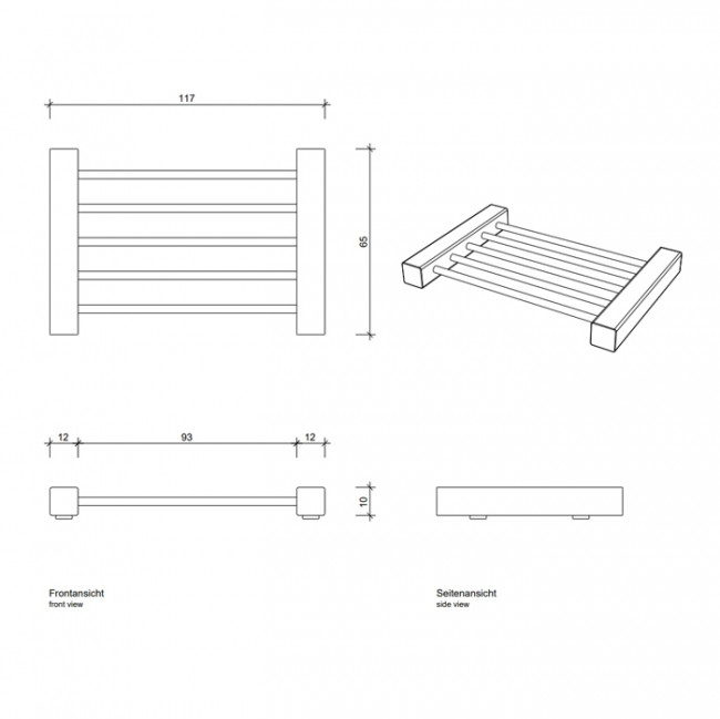 Decor Walther DW 995 Мыльница настольная, цвет: хром