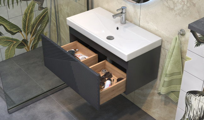 Тумба подвесная Velvex Edge 80.1Y, графит (tp.EDG.9696.80.1Y графит) Тумба подвесная Velvex Edge 80.1Y, графит (tp.EDG.9696.80.1Y графит)