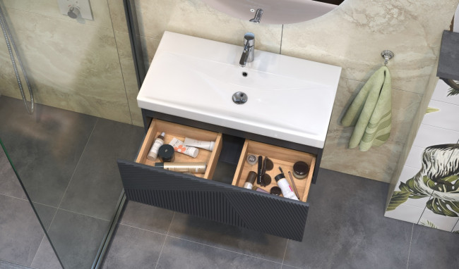 Тумба подвесная Velvex Edge 80.1Y, графит (tp.EDG.9696.80.1Y графит) Тумба подвесная Velvex Edge 80.1Y, графит (tp.EDG.9696.80.1Y графит)