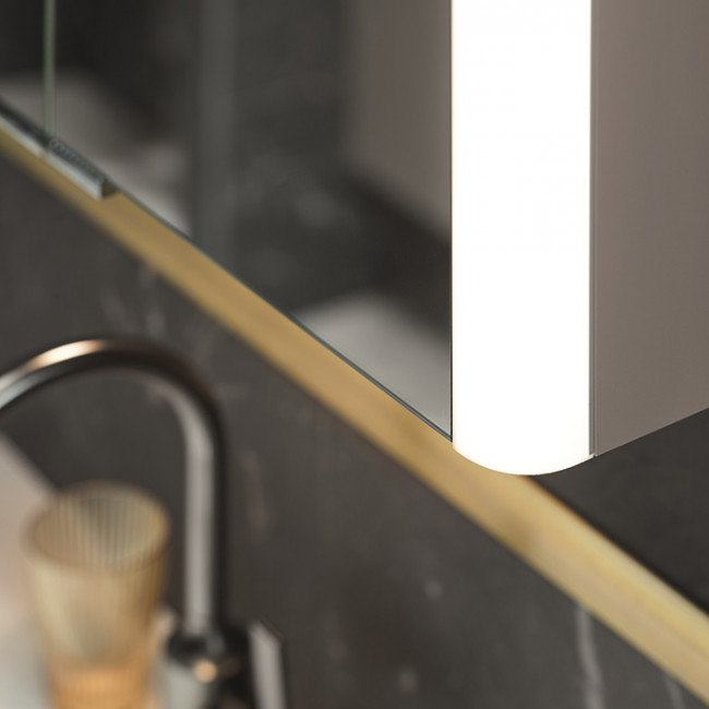 Burgbad Lavo 2.0 Зеркальный шкаф 72х16х65.5см., 2 двери, с LED подсветкой 2800К-6000К, с розеткой и выключателем, ручки черные, цвет: Basaltgrau Matt Burgbad Lavo 2.0 Зеркальный шкаф 72х16х65.5см., 2 двери, с LED подсветкой 2800К-6000К, с розеткой и выключателем, ручки черные, цвет: Basaltgrau Matt