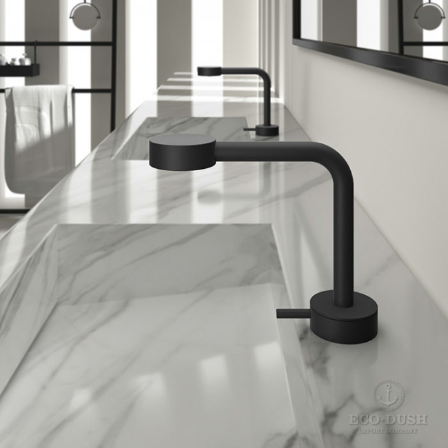 Cisal Slim Смеситель для раковины, на 1 отв., цвет: черный матовый