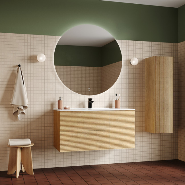 Зеркало с подсветкой и термообогревом, 100 см, Bild, IDDIS, BIL10T0i98