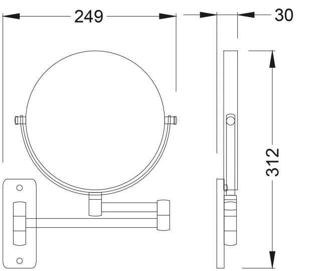 Зеркало Timo Saona черное золото (13076/18) Зеркало Timo Saona черное золото (13076/18)
