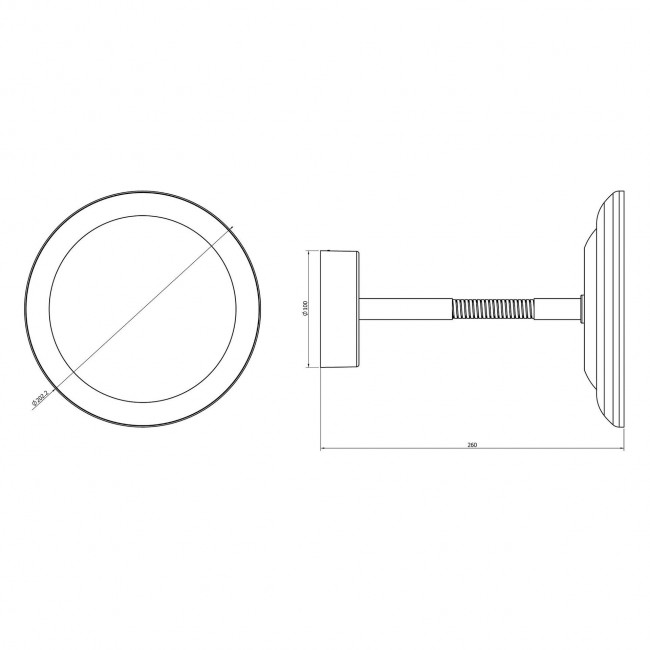 Зеркало косметическое настенное с подсветкой Langberger Accessories 71285 Зеркало косметическое настенное с подсветкой Langberger Accessories 71285