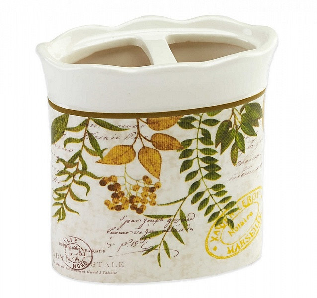 Стакан для зубных щеток Avanti Foliage Garden 13670B Стакан для зубных щеток Avanti Foliage Garden 13670B