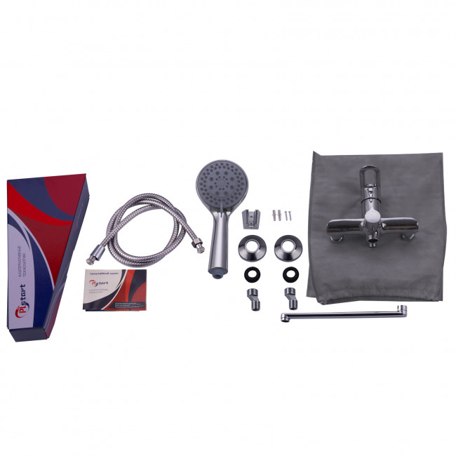 Смеситель ванно-душевой с душевым гарнитуром PLStart (PD22083)