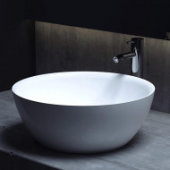 Salini Gloria Раковина накладная 42.5х42.5х15.5cм, без отв., без перелива, S-Stone, цвет: белый матовый