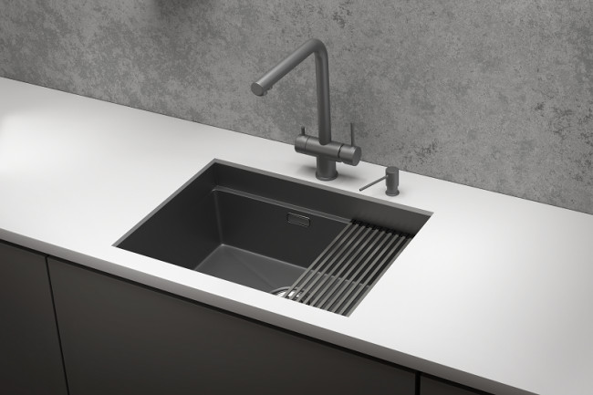 Кухонная мойка GRANULA (6045U, ГРАФИТ МАТОВЫЙ) Кухонная мойка GRANULA (6045U, ГРАФИТ МАТОВЫЙ)